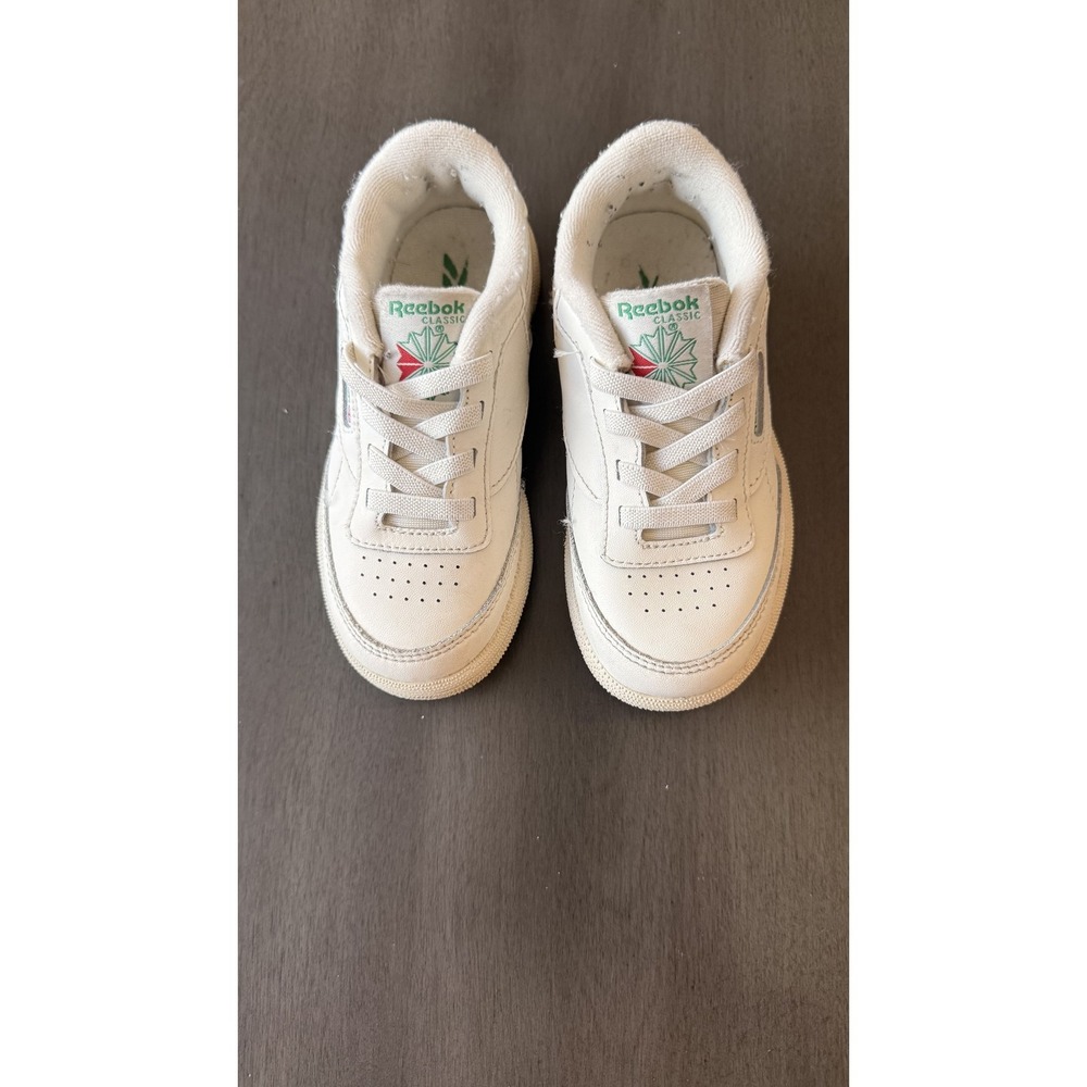 Reebok Shoes Kids Size 9 White Classics Low Top Lace Up Sneakers Logo Casual